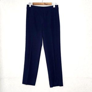 Armani Collezioni Women's Navy Blue Straight Leg Dress Pants 30W x 29L